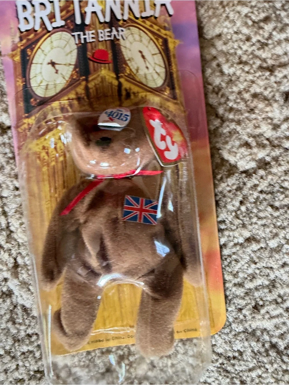 TY Teenie Beanie Babies International Bear Set - Maple, Erin, Britannia & Glory